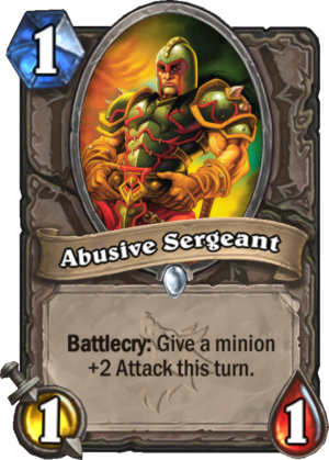 Abusive Sergeant Card