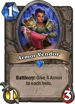 Armor Vendor Card