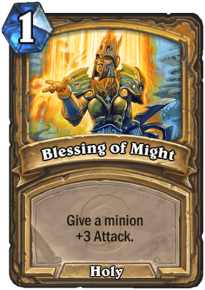Blessing of Might Card
