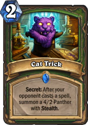 Cat Trick Card