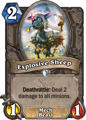 Explosive Sheep Card