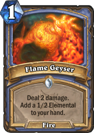 Flame Geyser Card