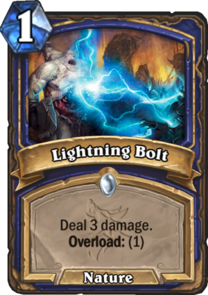 Lightning Bolt Card