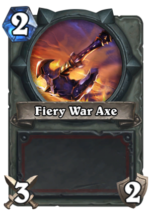 Fiery War Axe Card