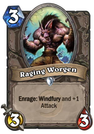 Raging Worgen Card