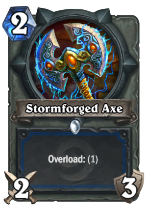 Stormforged Axe Card
