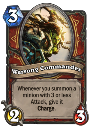 Warsong Commander Card