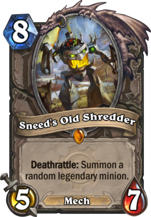 Sneed’s Old Shredder Card