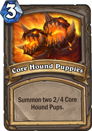 Core Hound Puppies Card