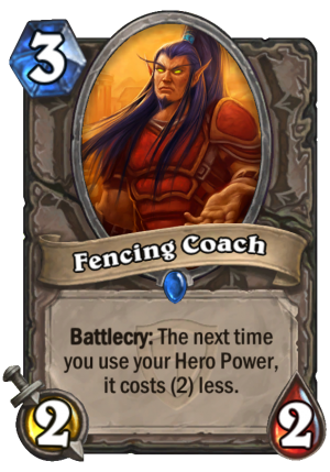 Fencing Coach Card