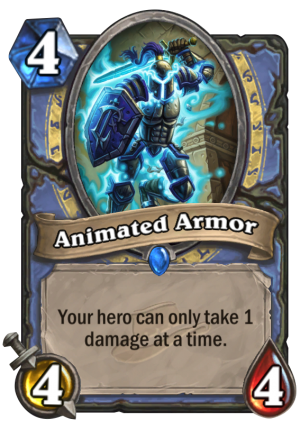 Animated Armor Card