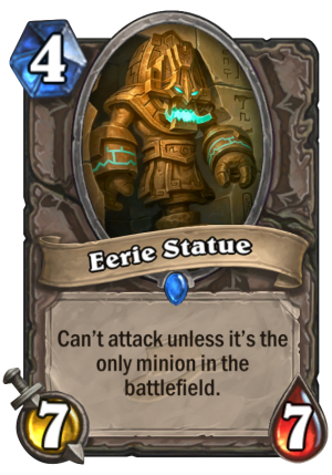 Eerie Statue Card