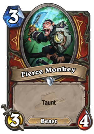 Fierce Monkey Card