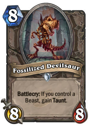 Fossilized Devilsaur Card