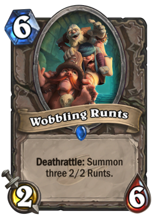 Wobbling Runts Card