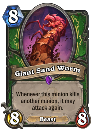 Giant Sand Worm Card