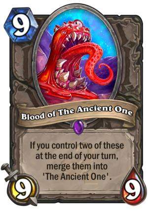 Blood of the Ancient One Card