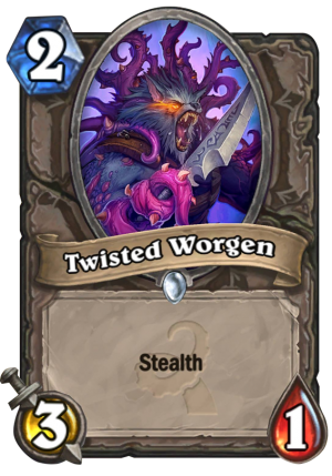 Twisted Worgen Card