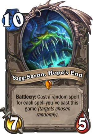 Yogg-Saron, Hope’s End Card