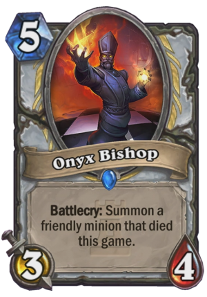 Onyx Bishop Card