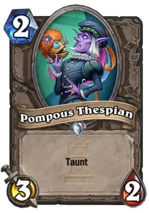 Pompous Thespian Card