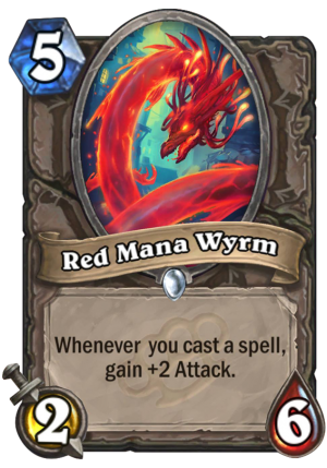 Red Mana Wyrm Card