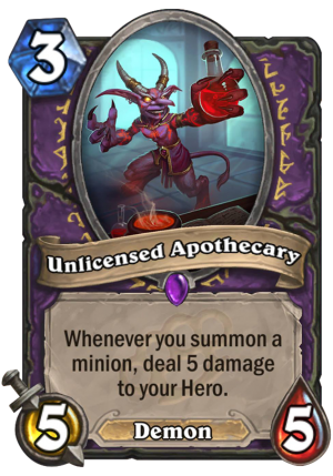 Unlicensed Apothecary Card