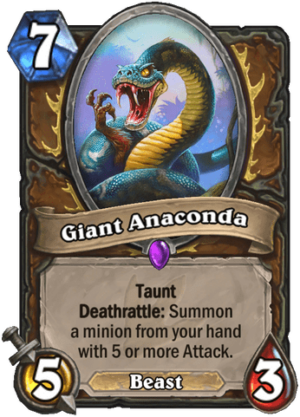 Giant Anaconda Card