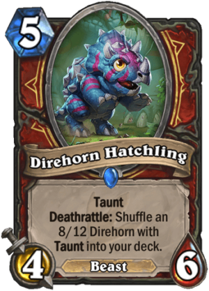 Direhorn Hatchling Card
