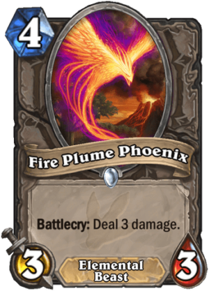 Fire Plume Phoenix Card
