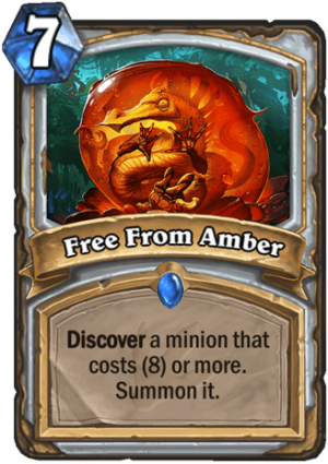 Free From Amber Card