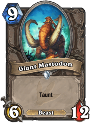 Giant Mastodon Card