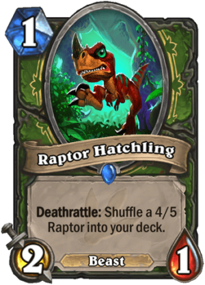 Raptor Hatchling Card