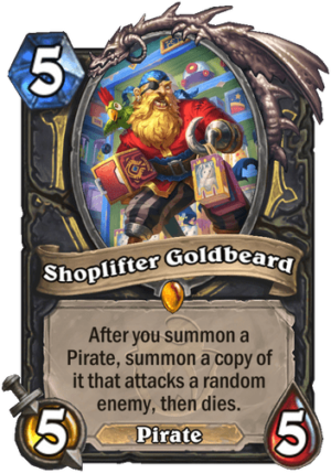 Shoplifter Goldbeard Card