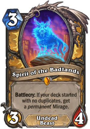 Spirit of the Badlands Card