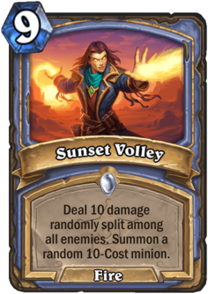 Sunset Volley Card