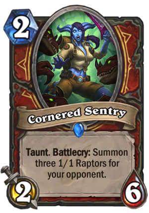 Cornered Sentry Card