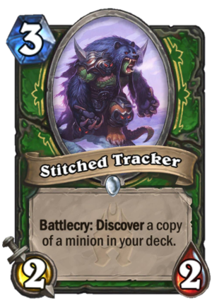 Stitched Tracker Card