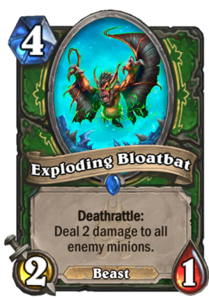 Exploding Bloatbat Card