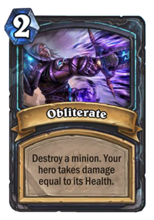 Obliterate (The Lich King) Card