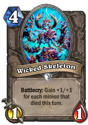 Wicked Skeleton Card