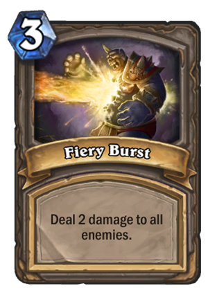 Fiery Burst Card
