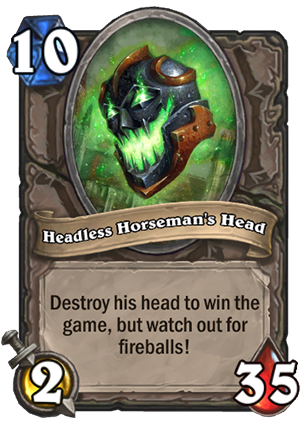 Headless Horseman’s Head Card