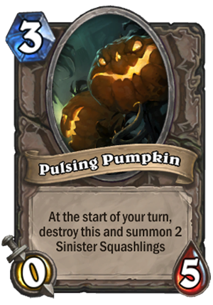 Pulsing Pumpkin Card