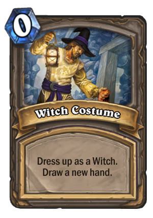 Witch Costume Card