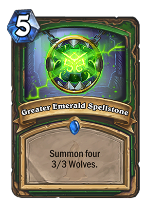 Greater Emerald Spellstone Card