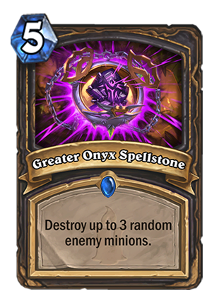 Greater Onyx Spellstone Card