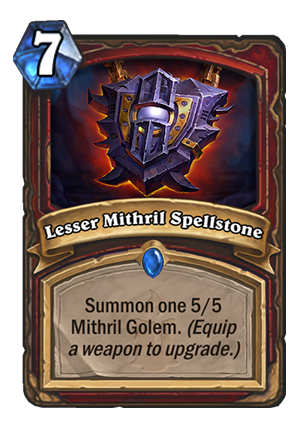Lesser Mithril Spellstone Card
