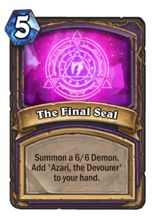 The Final Seal Card