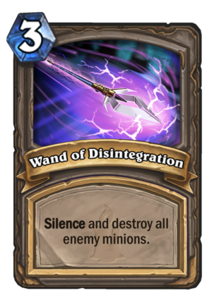 Wand of Disentegration Card